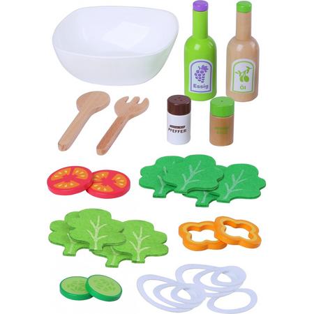 Gerardos Toys Salade Hout 28-delig